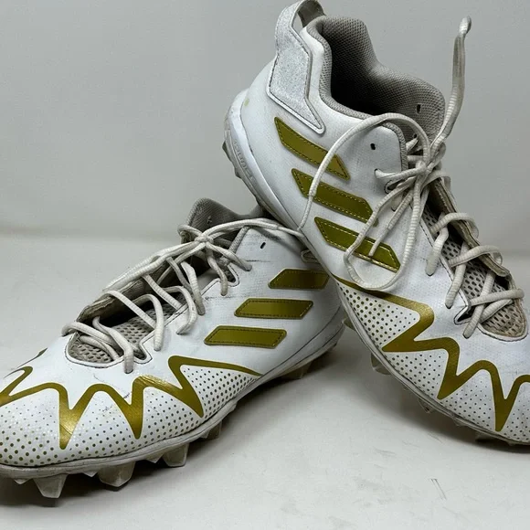 Men’s Adidas Freak 22 gold white 12 football cleats - Picture 6 of 13